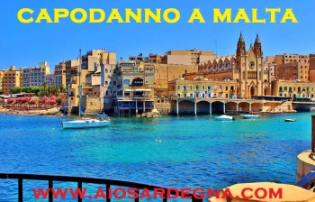 Capodanno 2017 Malta da Cagliari pacchetto vacanza dal 29 Dicembre al 02 Gennaio 2017 da 490 €