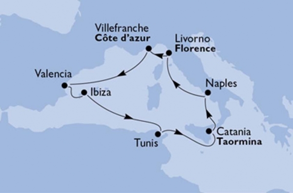 Crociera Italia-Tunisia da €290 ottobre