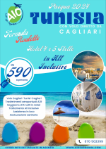 Pasqua 2024 in Tunisia, formula roulette, volo diretto da Cagliari da 590€
