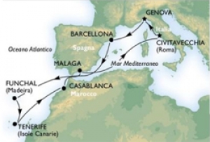 Dialisi in Crociera: CAPODANNO 2013/2014 Spagna, Madeira, Isole canarie e E Marocco Partenza dal 28 dicembre al 08 gennaio da € 1120